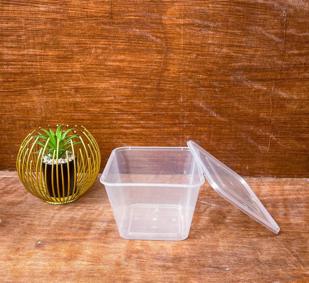 1000ML DEEP TRANSPARENT SQUARE FOOD PACK