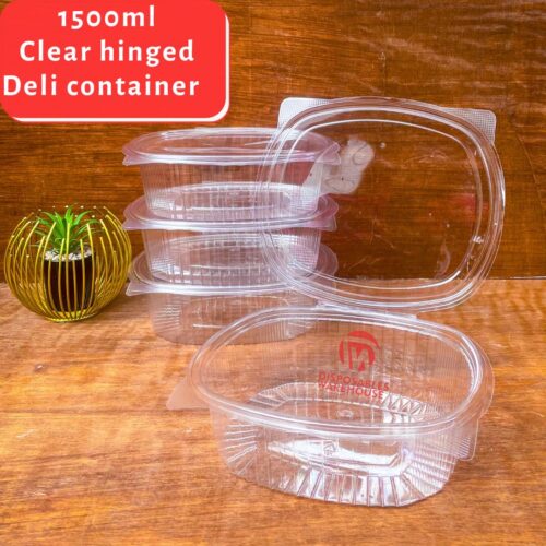 CLEAR RECTANGULAR SALAD HINGED PACK