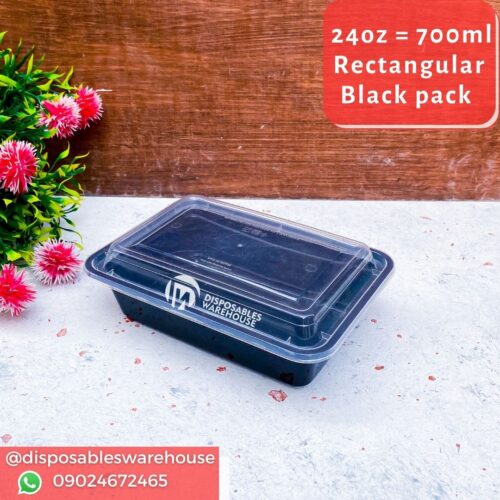 700ML RECTANGULAR FLAT PACK FOREIGN (25pcs/pack)