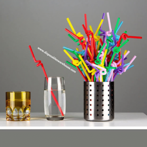 CHAPMAN FLEXIBLE STRAWS (6MM) -  (100pcs in pack)