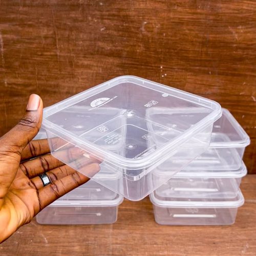 1 LITRE CLEAR SQUARE MEGA BOWL