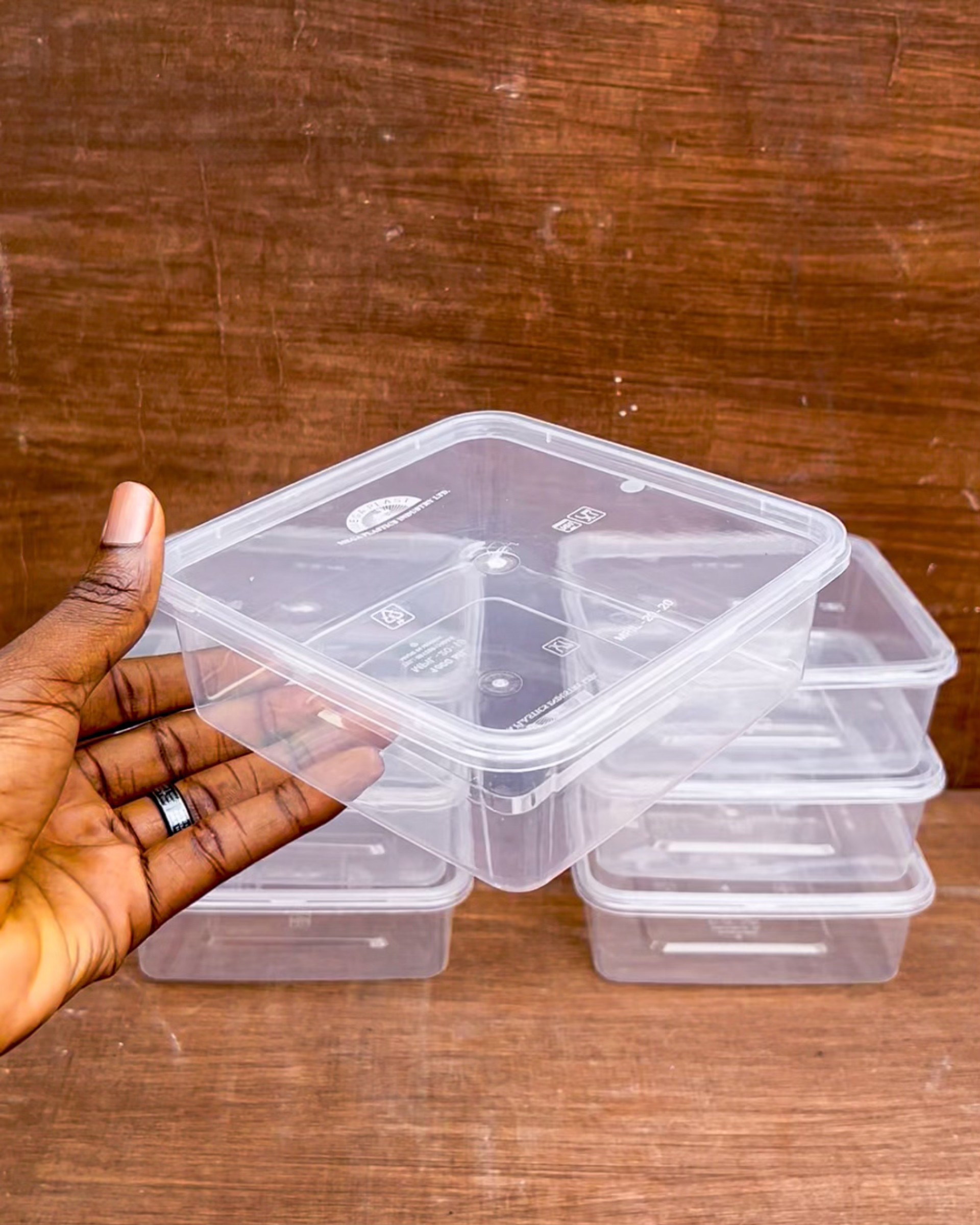 1 LITRE CLEAR SQUARE MEGA BOWL