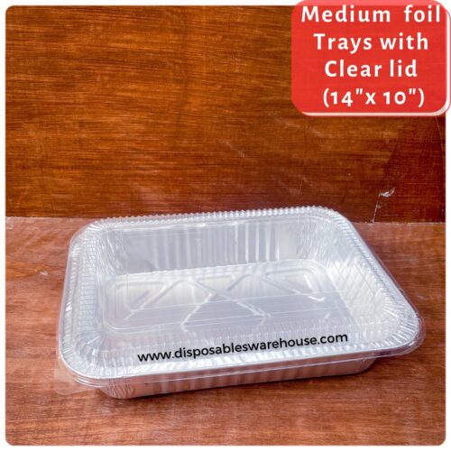 FOIL TRAYS WITH CLEAR LID