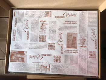 BROWN NEWSPRINT GREASEPROOF PAPER(30cmx30cm)