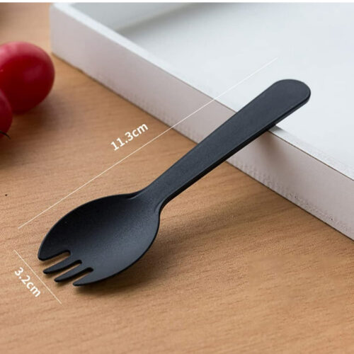 UNWRAPPED BLACK SPORKS (50pcs/pack)