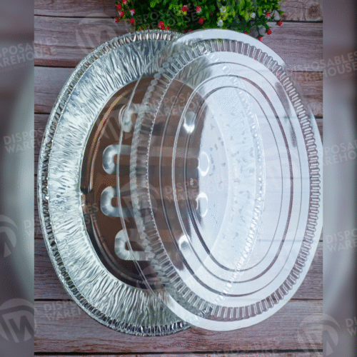 OVAL FOIL TRAYS WITH CLEAR LID (6.5 LITRES)