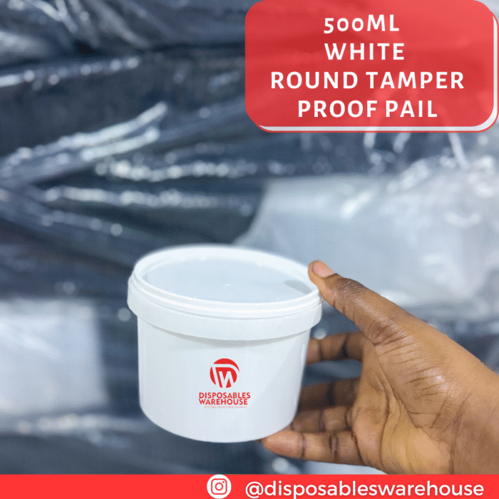 500ML WHITE YOGURT PAIL (10pcs)
