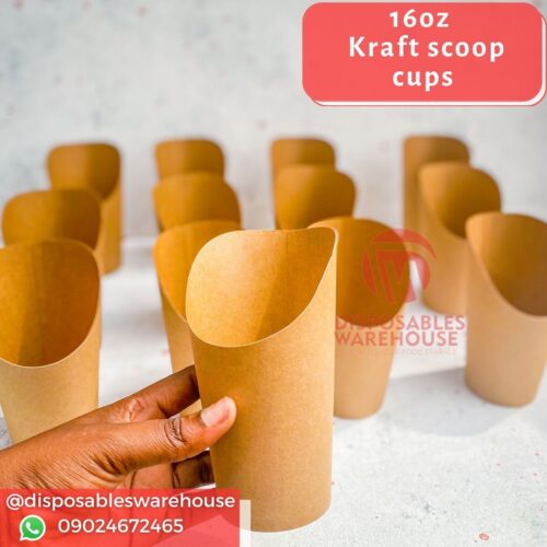 16OZ BROWN SCOOP CUP (50pcs/roll)