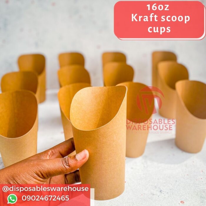 16OZ BROWN SCOOP CUP (50pcs/roll)