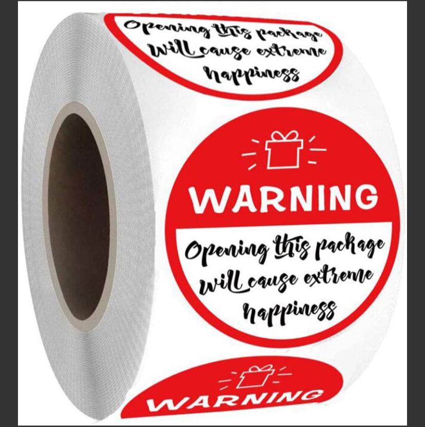BIG FRAGILE STICKERS (1 roll)