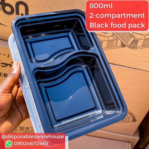 800ML 2 COMPARTMENT PACK (25pcs/pack)