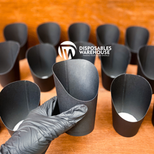 12OZ BLACK SCOOP CUP (50pcs/roll)