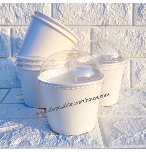 11oz Icecream White Paper Cup (50pcs/roll)