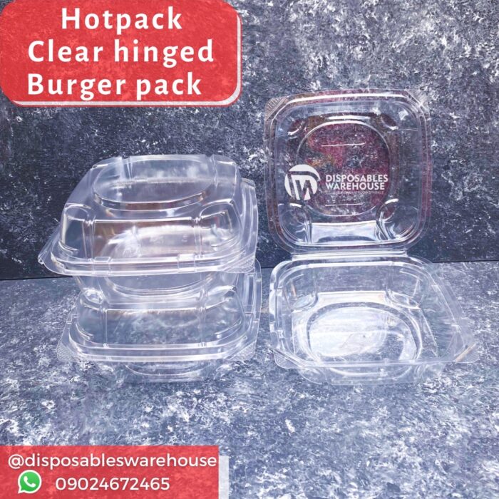 HOTPACK CLEAR BURGER PACK SMALL