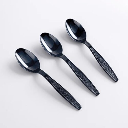 HEAVY DUTY BLACK SPOON (50pcs/pack)