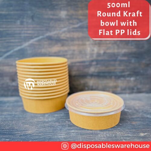500ML ROUND KRAFT BOWL
