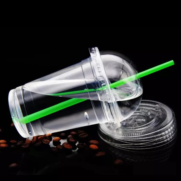 16OZ CLEAR PET WIDE CUP FLAT LID  (50pcs/roll)