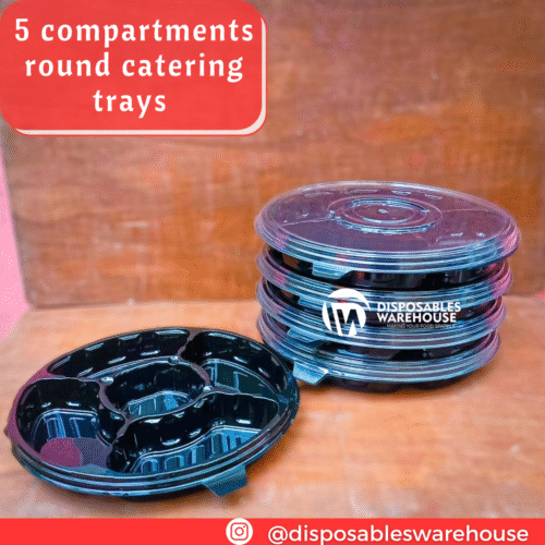 ROUND 5 COMPARTMENT CATERING TRAY