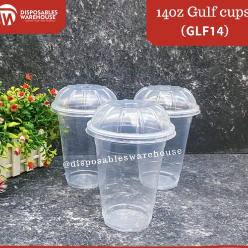 14OZ GULF PARFAIT CUP WITH DOME LIDS (50pcs/roll)