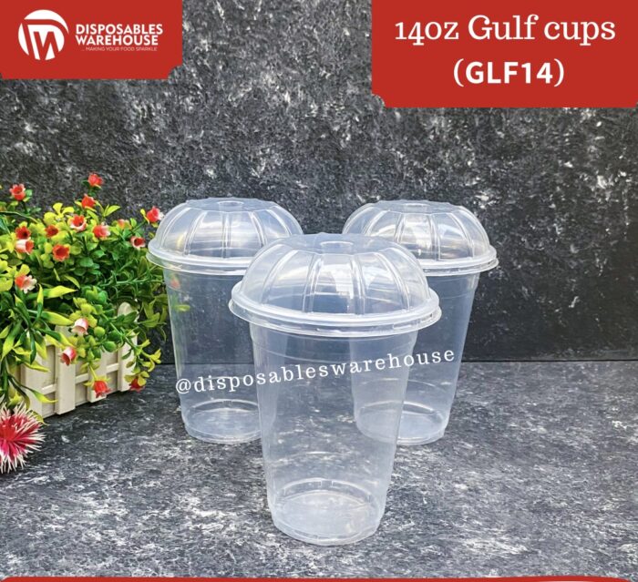 14OZ GULF PARFAIT CUP WITH DOME LIDS (50pcs/roll)