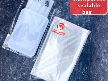9"X15" TRANSPARENT ADHESIVE SEALABLE BAG(100pcs/pack)