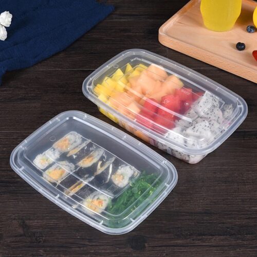 32oz / 1000ML RECTANGULAR CLEAR PACK FOREIGN (10pcs/pack)