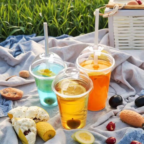8OZ CLEAR PET CUP  (50pcs/roll)