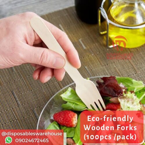 WOODEN FORK (50pcs/pack)