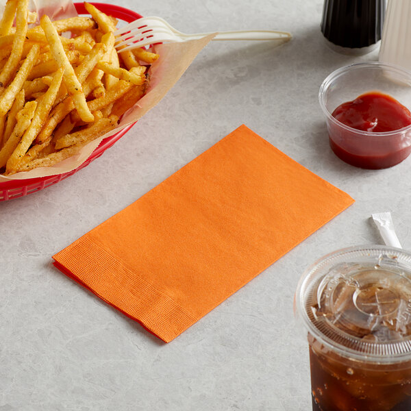 ORANGE NAPKIN 2PLY