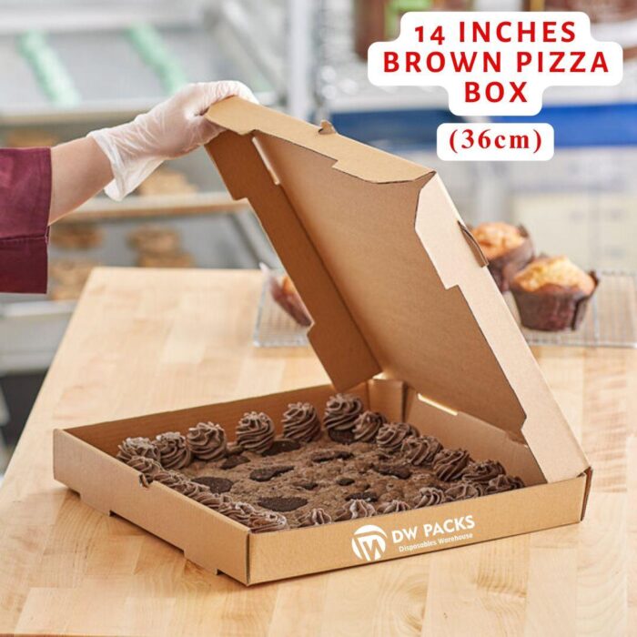 14 INCHES BROWN PIZZA BOXES
