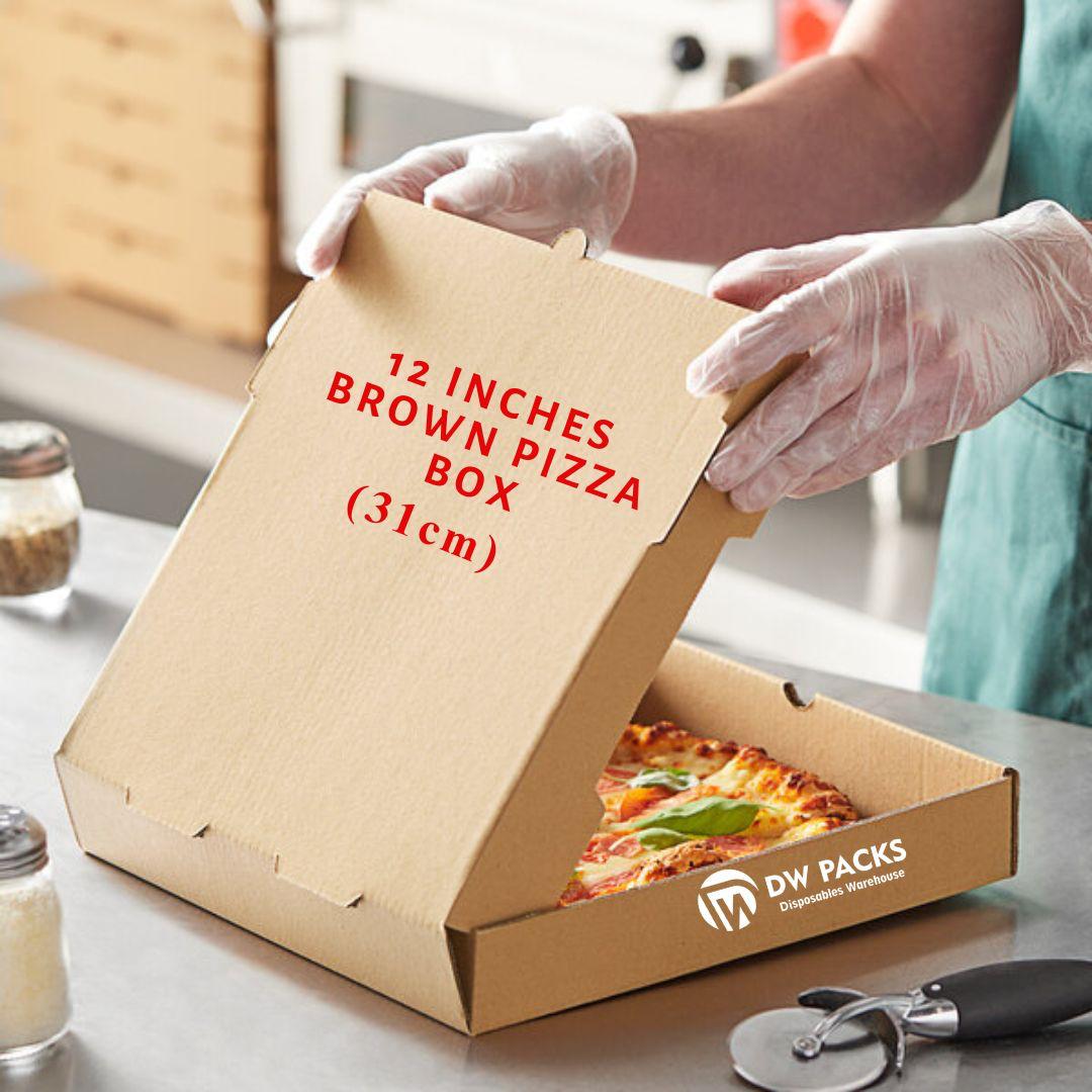 12 INCHES BROWN PIZZA BOXES