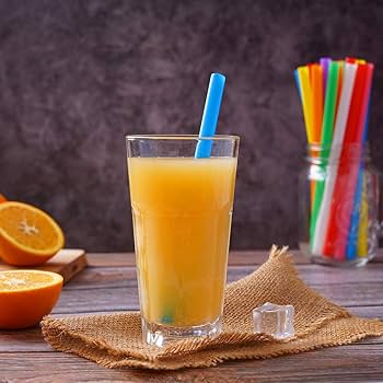 UNWRAPPED JUMBO COLORED STRAWS(11MM) - (100pcs/pack)