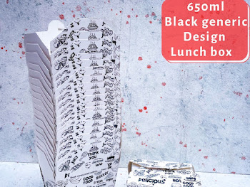 650ML/700ML GENERIC DESIGN LUNCH BOX (WHITE/BLACK)