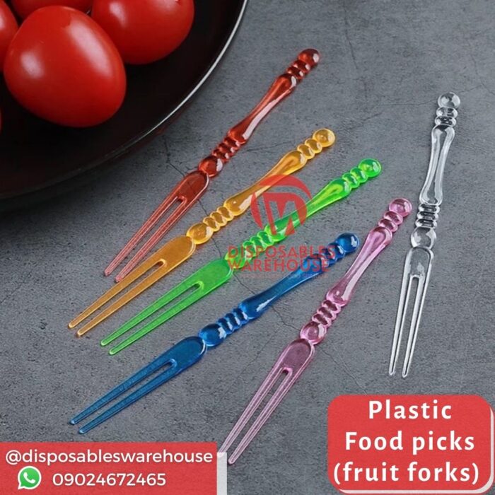 PLASTIC FRUIT FORK (50pcs/pack)