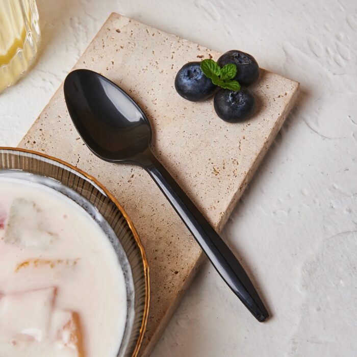 MEDIUM BLACK SPOON (50pcs/pack)
