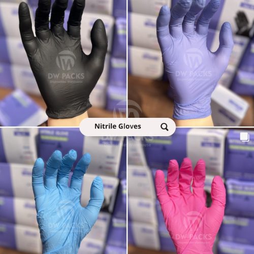 NITRILE GLOVES (Choose preferred color: BLACK, BLUE, PINK OR PURPLE)