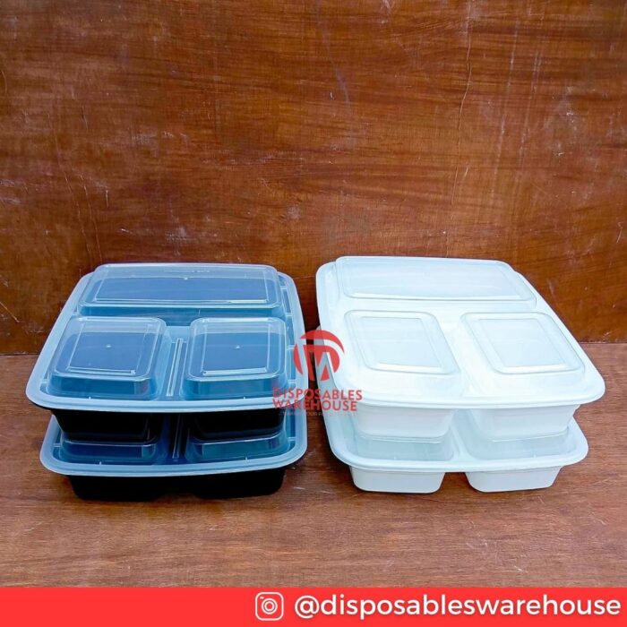 39oz SQUARE 3 COMPARTMENT PACK (10pcs/pack)
