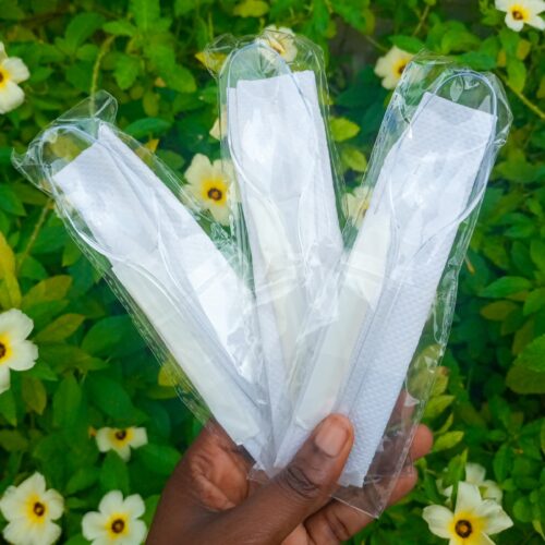 WRAPPED CLEAR SPOON KIT HEAVY DUTY (25pcs/pack)