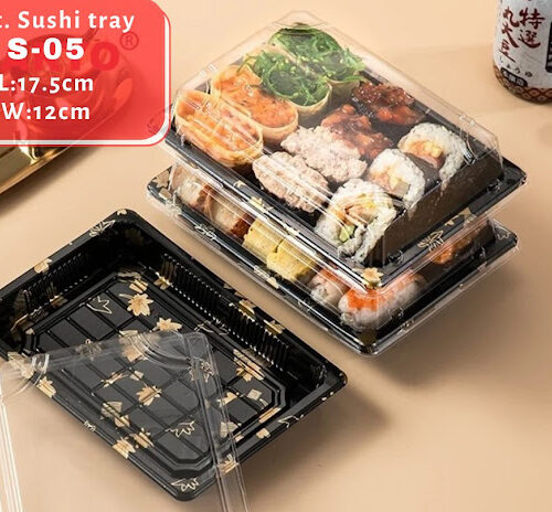 RECTANGULAR SUSHI TRAYS (S-05) (L:17.5cm x W:12.5cm)