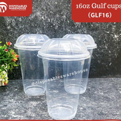 16OZ GULF PARFAIT CUP WITH DOME LIDS (50pcs/roll)