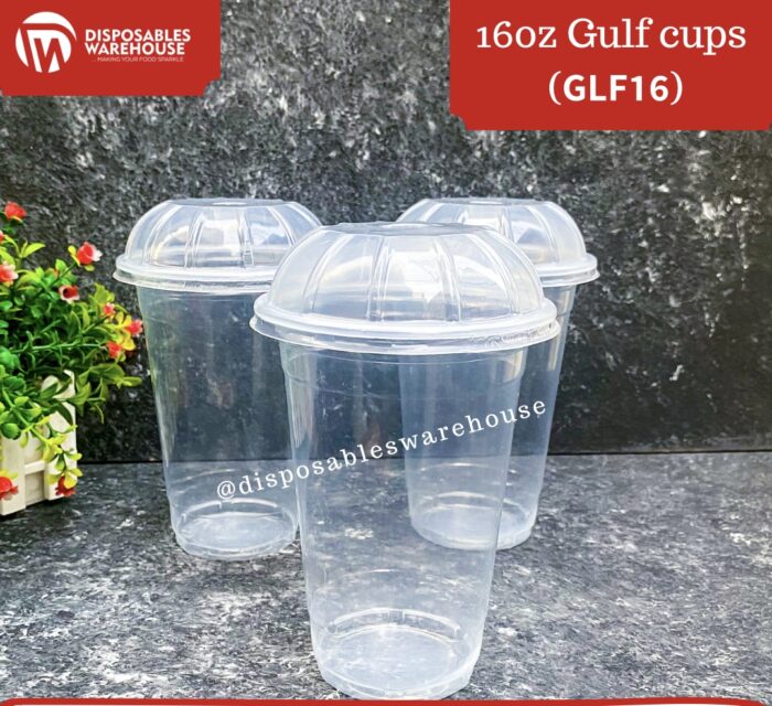 16OZ GULF PARFAIT CUP WITH DOME LIDS (50pcs/roll)