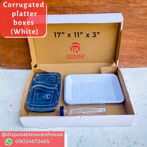 17 INCHES WHITE FOOD BOX