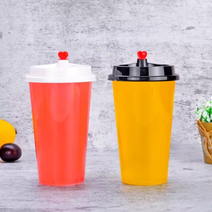 500ML INJECTION CUP WITH BLACK LID & STOPPER (10pcs/roll)