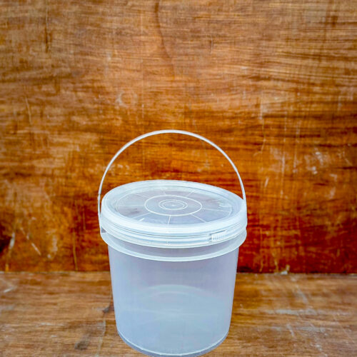 4 LITRE TRANSPARENT ROUND BUCKET (6pcs)