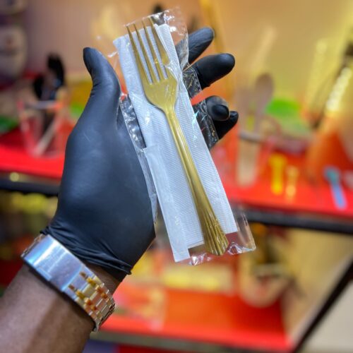 WRAPPED GOLD FORK KIT (25pcs/pack)