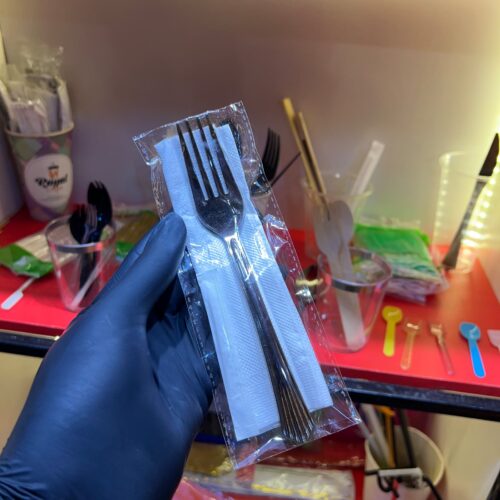 WRAPPED SILVER FORK KIT (25pcs/pack)