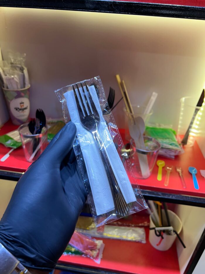 WRAPPED SILVER FORK KIT (25pcs/pack)