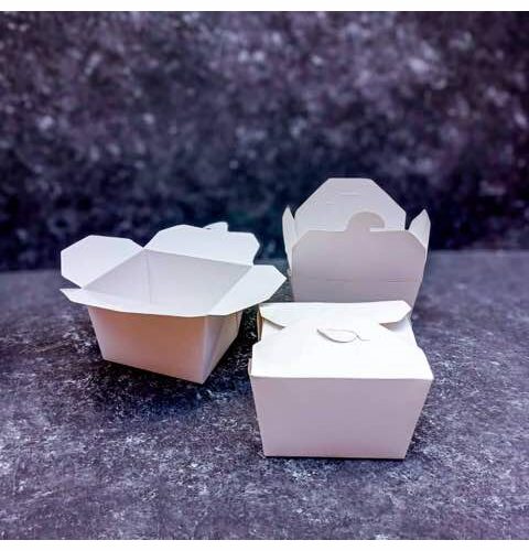 650ML White Lunch Boxes (50pcs/pack)