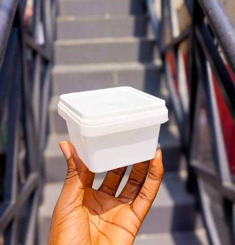 330ML White Square Pail (10pcs/pack)