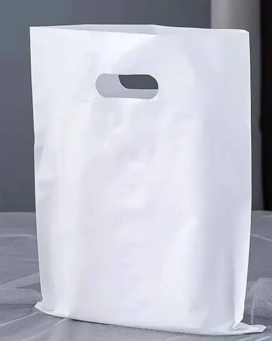 Thick Medium White Poly Bag
